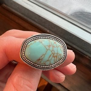 Premier Designs Faux Turquoise Ring